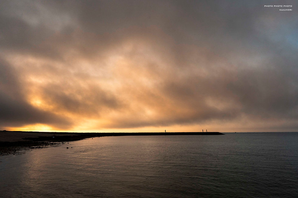 The night breaks over Ishigaki Island.