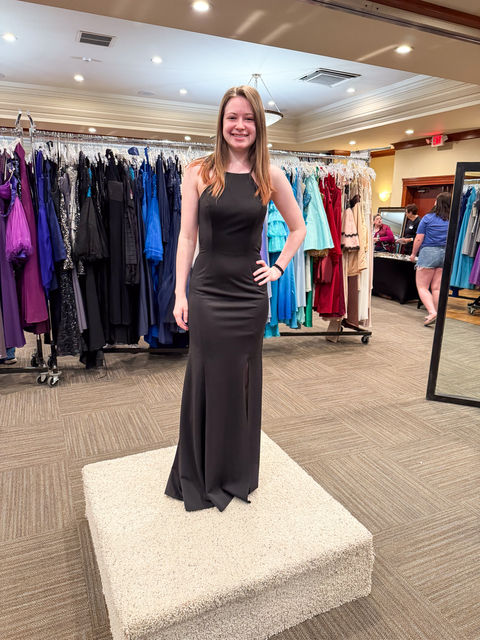 Student Shows Prom Dress