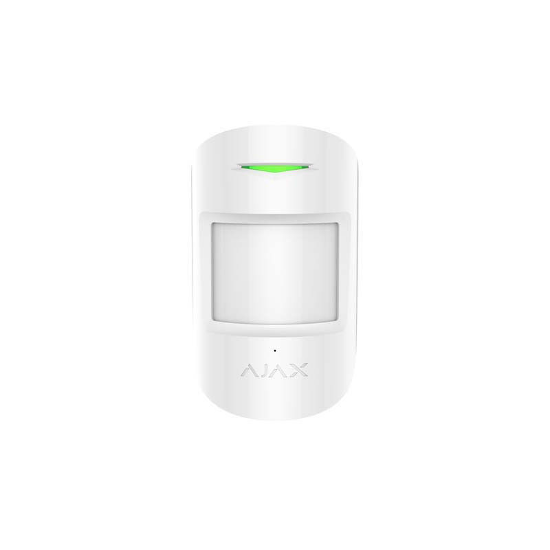 Ajax CombiProtect White Indoor PIR Motion and Glass Break Detector
