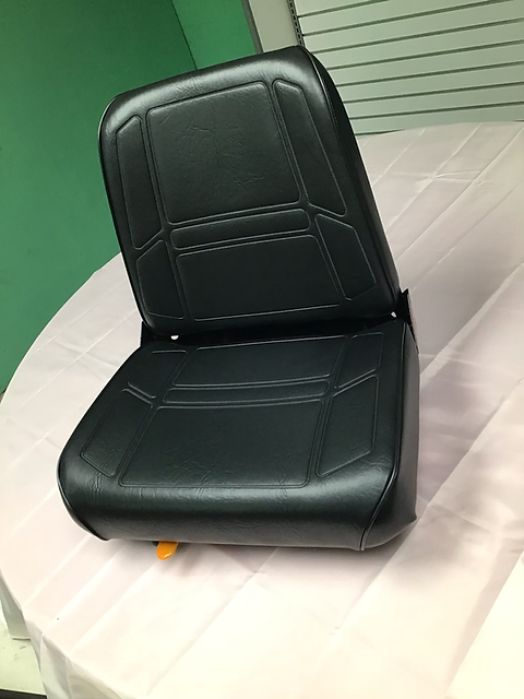 Black Replacement Seat For Terramite TSS38 Sweepers & Wacker RD11A/RD12A Rollers