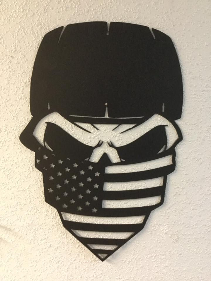Punnisher Skull with American Flag