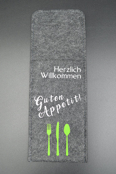 Miniaturbild: Tischset aus Filz "Herzlich Willkommen" 18 tlg.