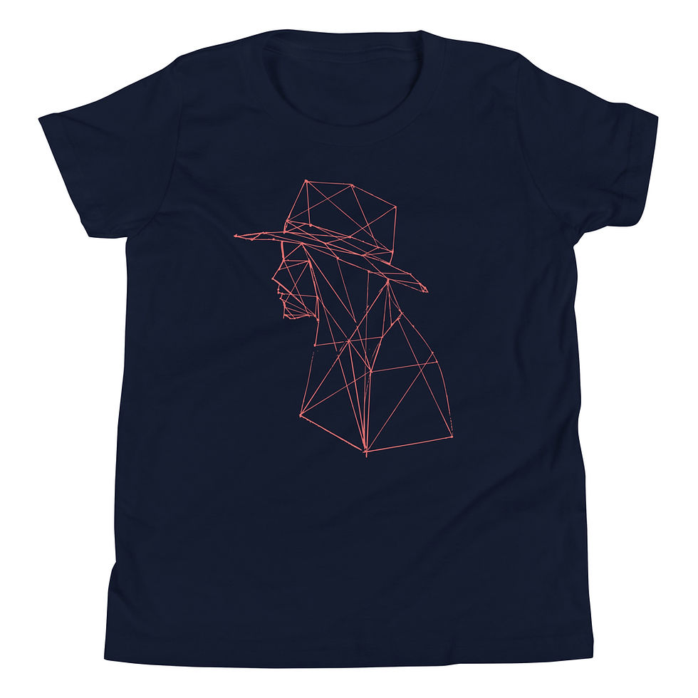 Thumbnail: Dot Conner Nodes & Lines | Youth Short Sleeve T-Shirt