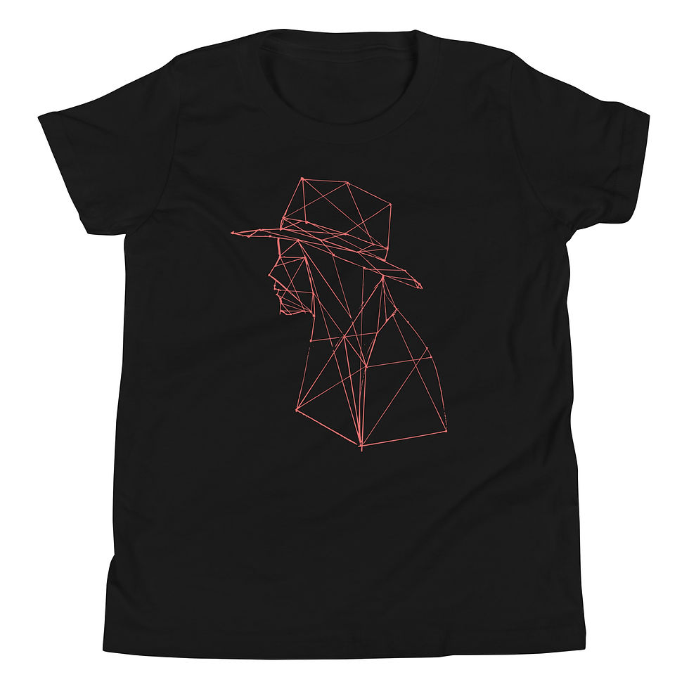 Thumbnail: Dot Conner Nodes & Lines | Youth Short Sleeve T-Shirt