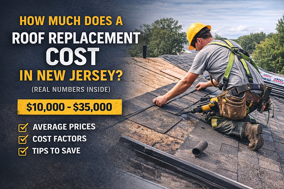 How Much Does a Roof Replacement Cost in New Jersey? (Real Numbers)