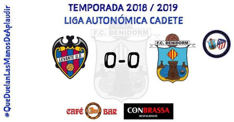 Un importante punto para el Cadete Autonómico ante el Levante