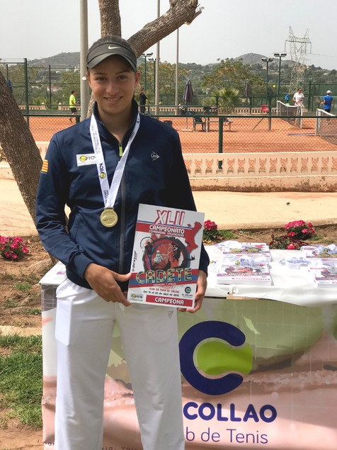 Lucía Llinares gana el Autonómico de Tenis Cadete