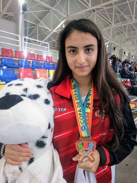 Chloe Lara Segura queda tercera en Tuls/ Dan júnior femenino en el campeonato de España