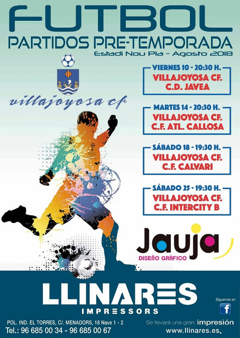 El Villajoyosa ya tiene rivales para la pretemporada en este mes de Agosto