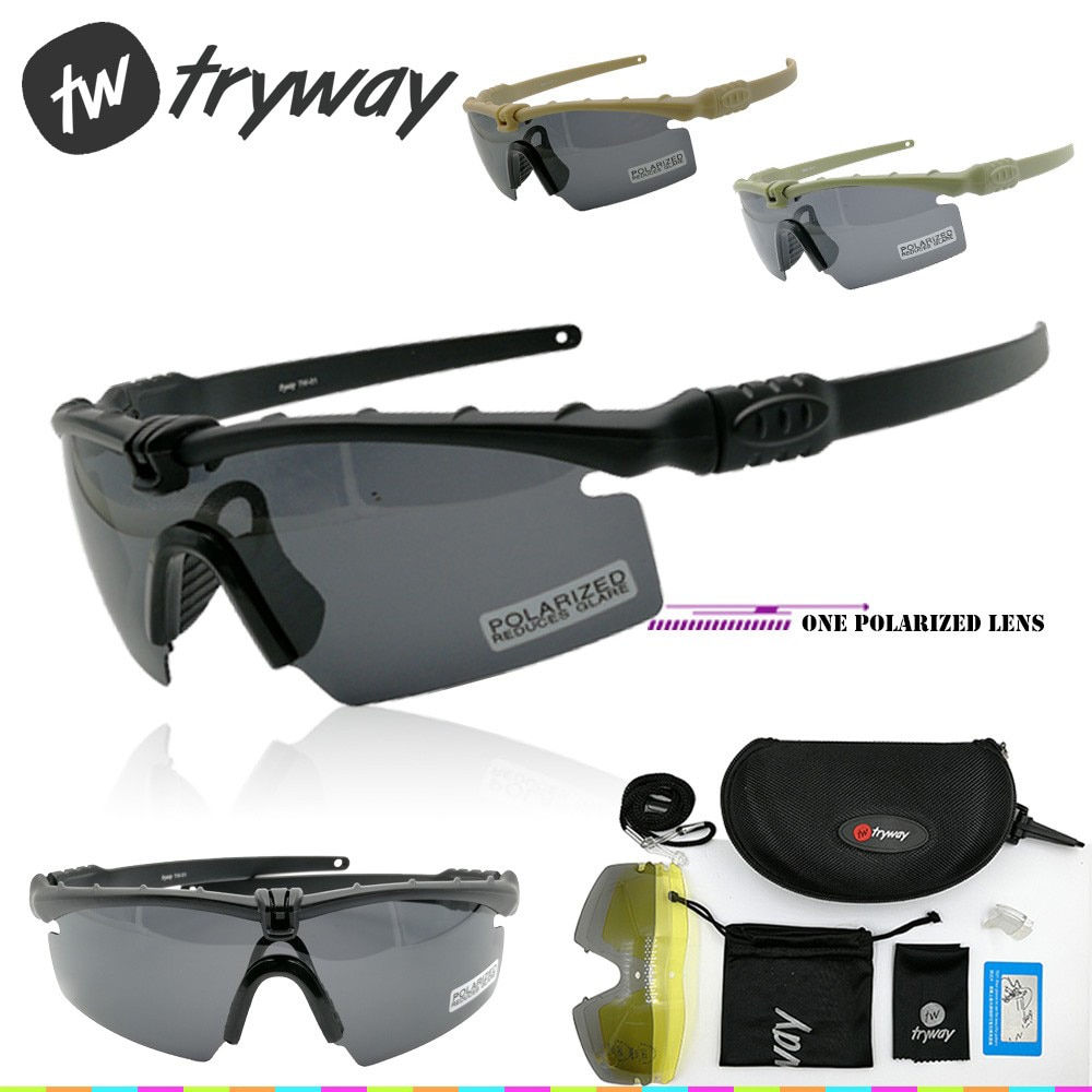 Outdoor Photochromic Ballistic Polarised Goggles