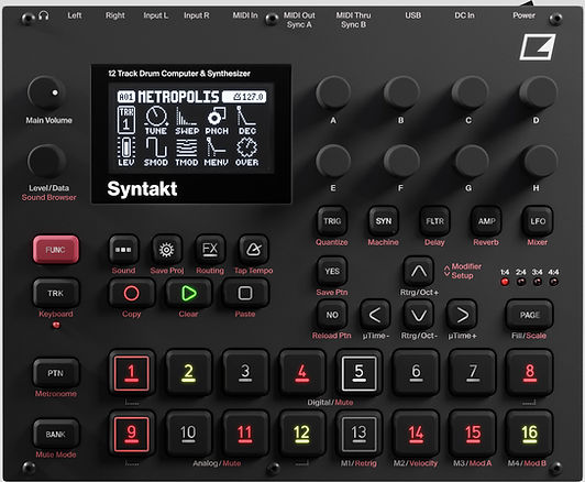 Elektron Syntakt: 12 Track Drum Computer & Synthesizer | Mass Musik