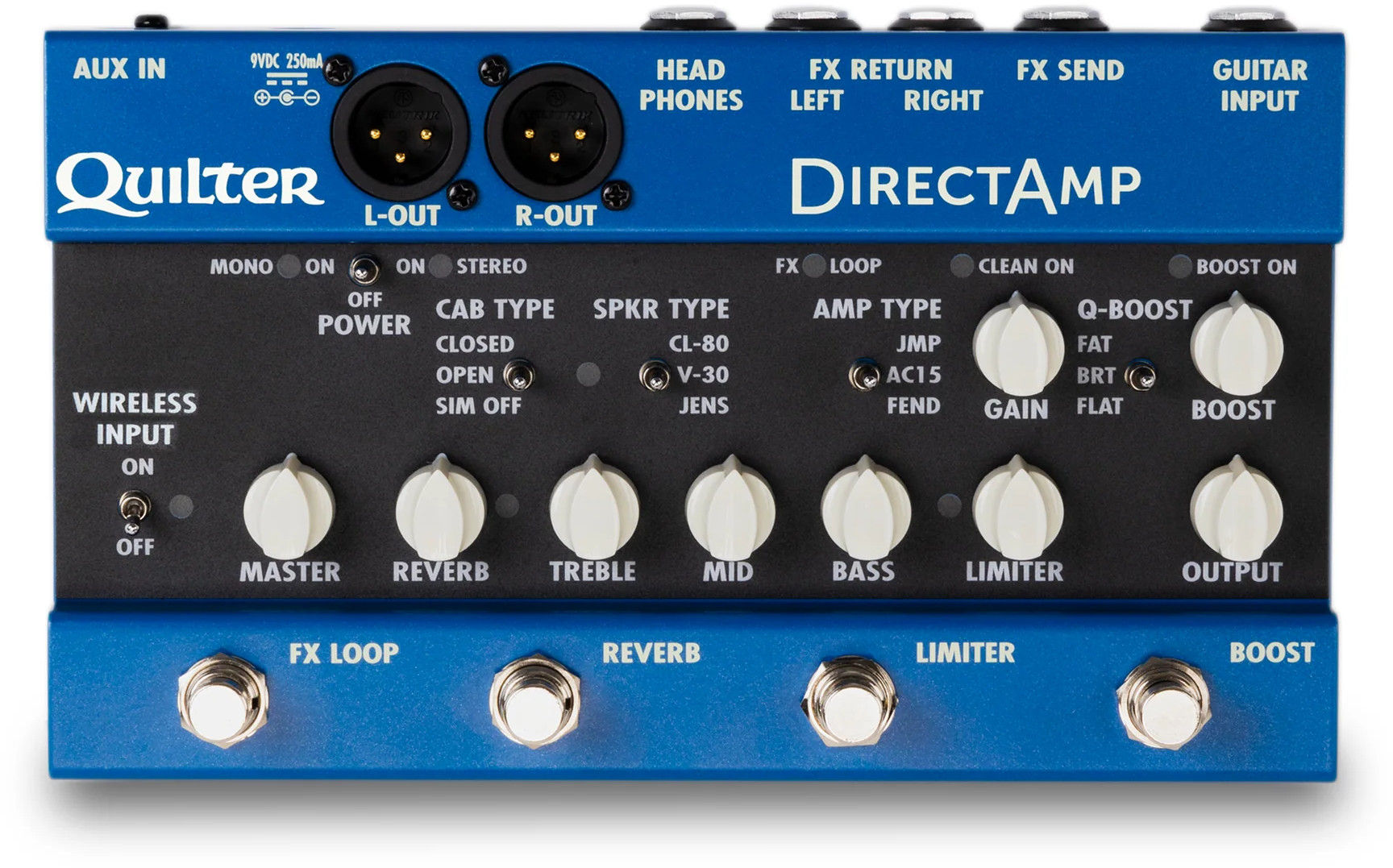 Quilter DirectAmp: stereo amp and cab simulator