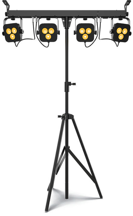 Thumbnail: Chauvet 4BAR LT QuadBT: RGB Par System with Stand and Bag