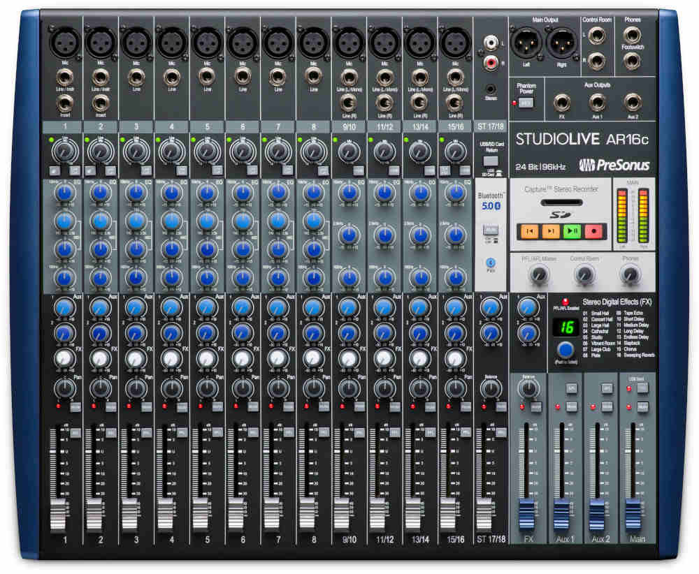 PreSonus StudioLive AR16c StudioLive® AR16 18-channel hybrid Mixer