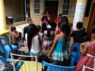 Visit to several kids clubs in Puyo