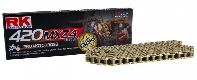 RK420 MXZ4 130L Gold Pro MX Chain