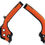 Thumbnail: Acerbis X-Grip Frame Guards KTM-Husqvarna 125-505 16-18