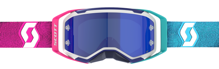 Scott Prospect 2.0 AMP Goggle Stealth Blue/Radiant Pink - Blue Chrome Lens
