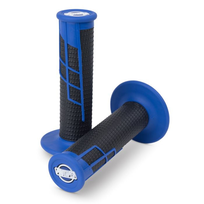 Thumbnail: Pro Taper Clamp On Grips Half Waffle Blue Black