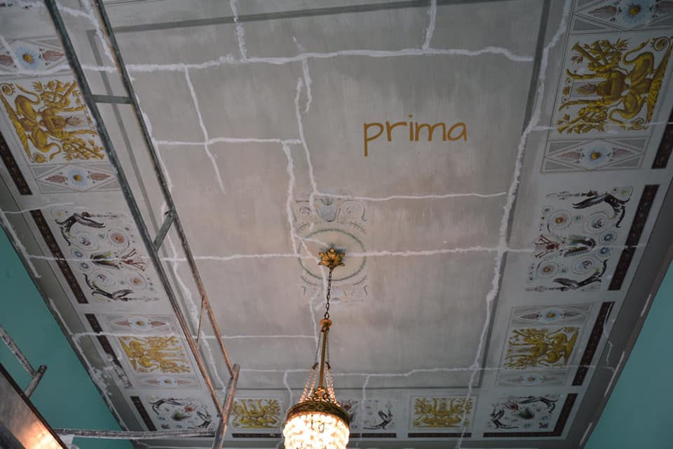 Restauro soffitto Villa d'epoca