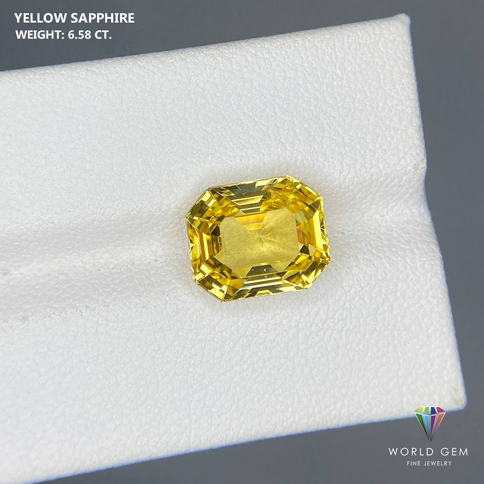 Miniature : Yellow Sapphire 6.58 Cts.
