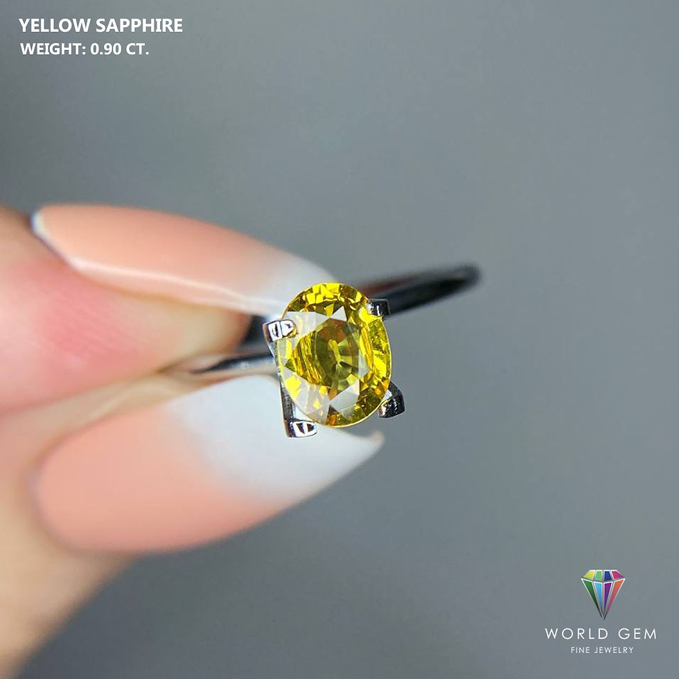 サムネイル： Yellow Sapphire 0.90 Cts.
