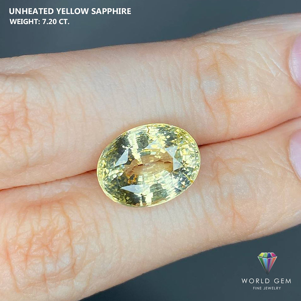 Miniaturbild: Unheated Yellow Sapphire 7.20 Cts.