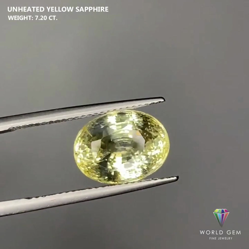 Miniatura: Unheated Yellow Sapphire 7.20 Cts.