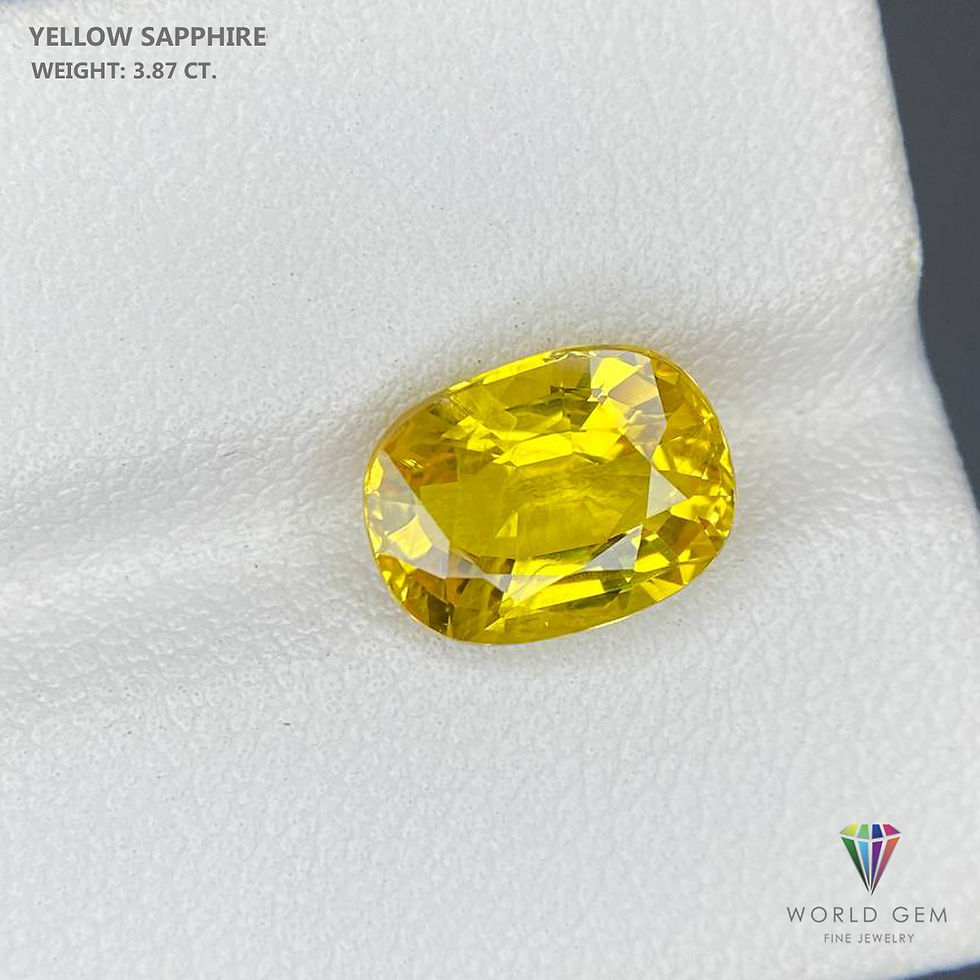 Miniatura: Heat Yellow Sapphire 3.87 Cts.