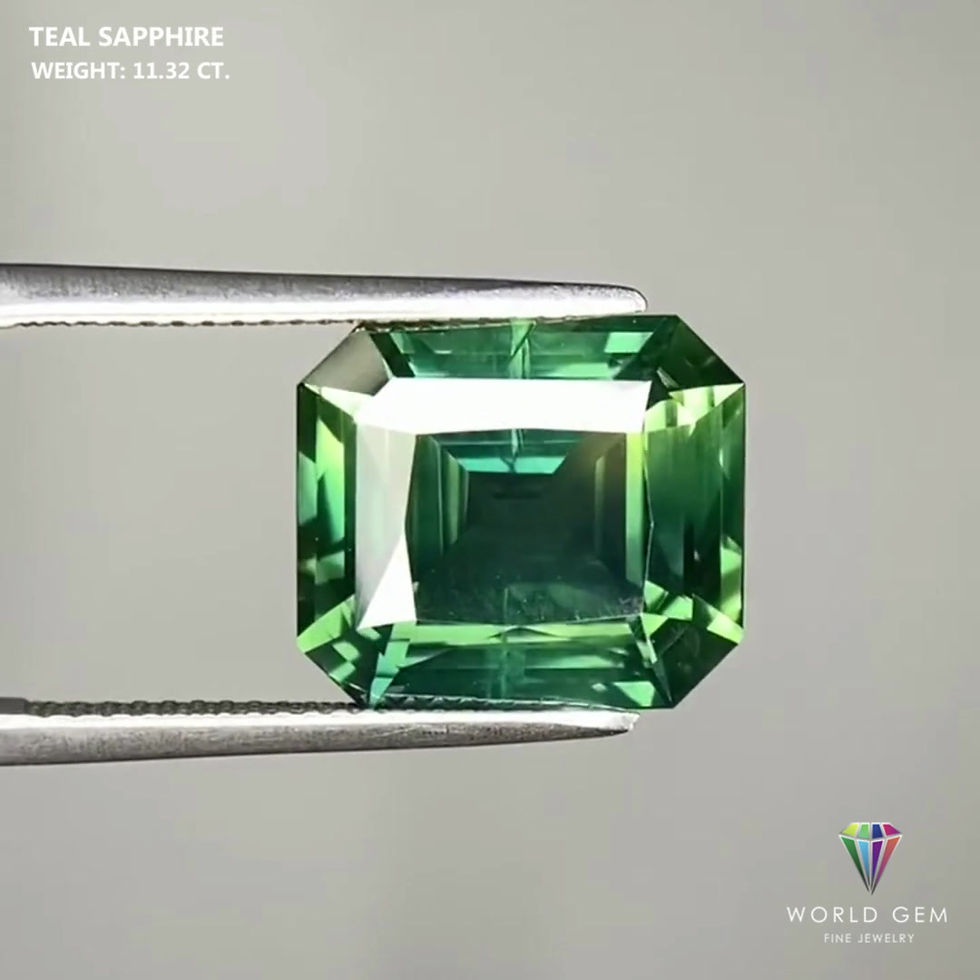 섬네일: Heat Teal Sapphire 11.32 Cts.