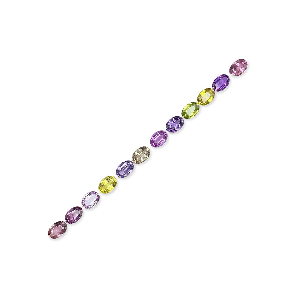 Unheated Multi Sapphire 7.34 Cts.
