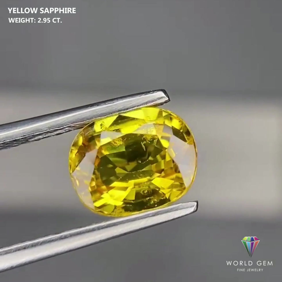 Miniaturbild: Heat Yellow Sapphire 2.95 Cts.