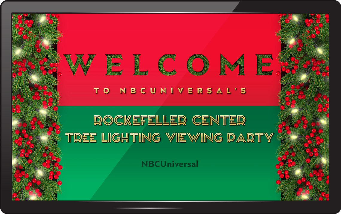 Tree Lighting Event LED screen