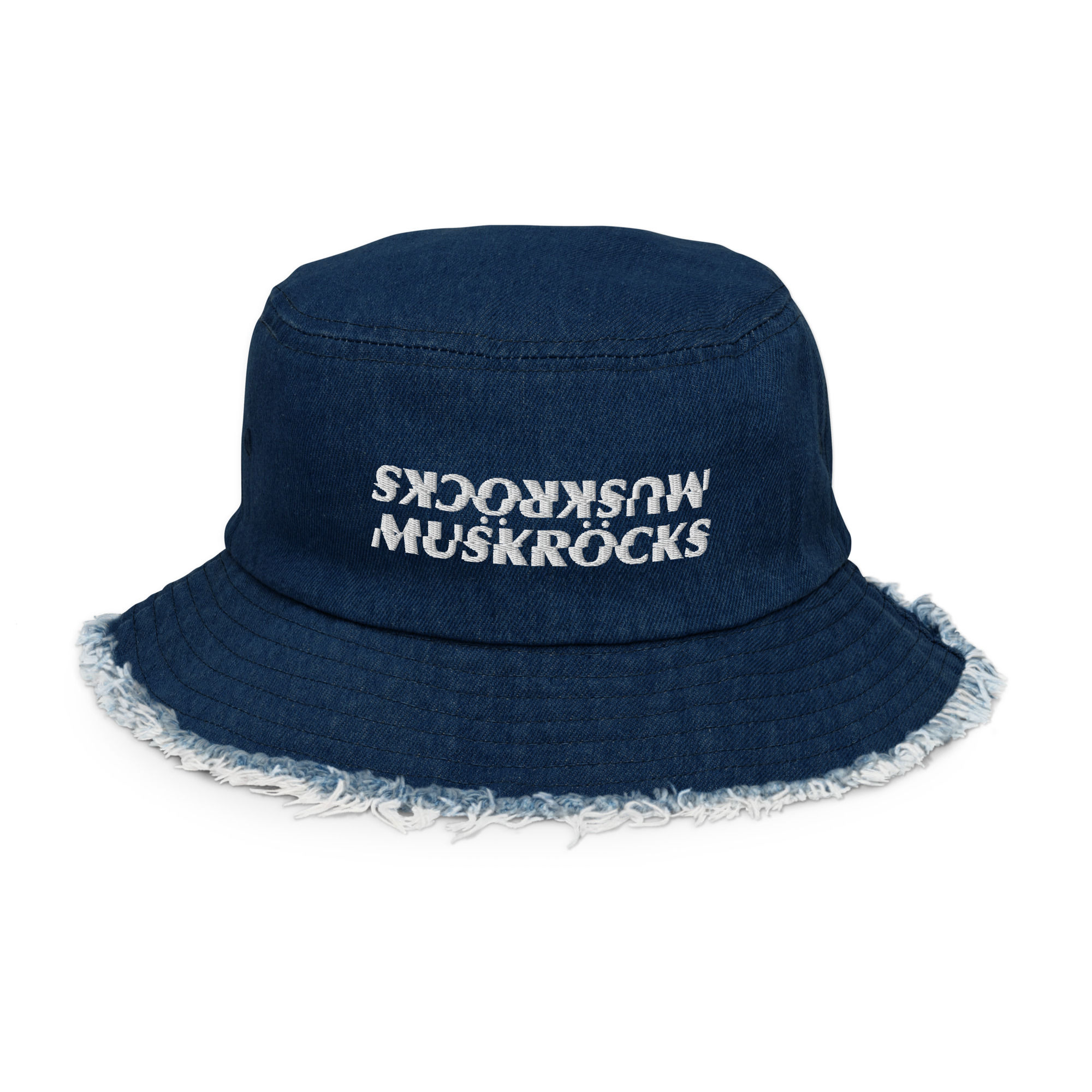 Damage Denim bucket hat