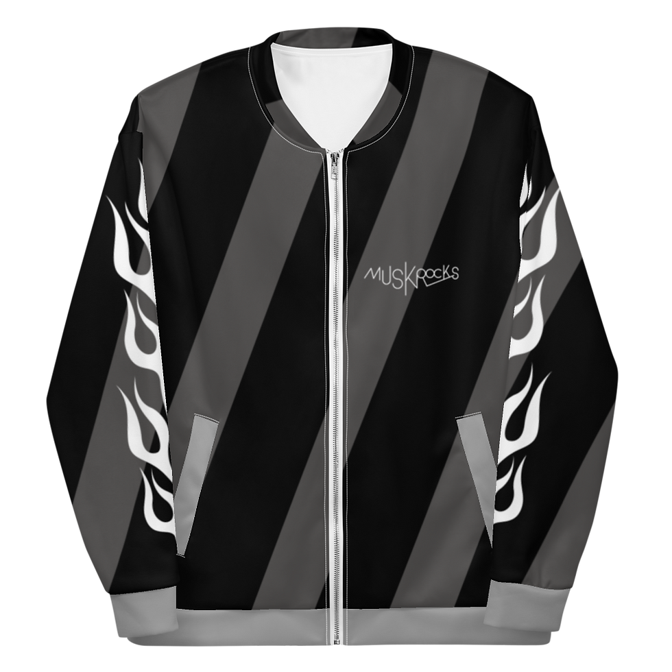 Thumbnail: Diagonal stripes Unisex bomber jacket