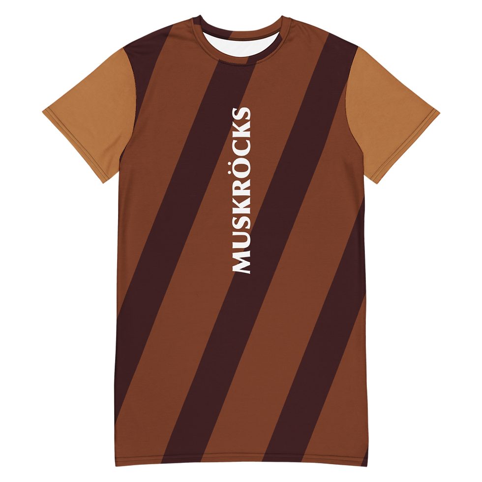 Thumbnail: Diagonal stripes T-shirt dress