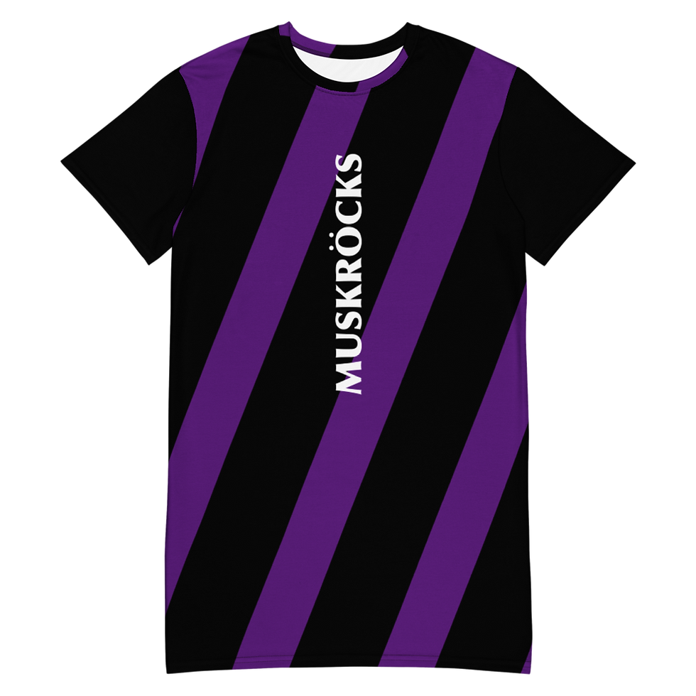 Thumbnail: Diagonal stripes T-shirt dress