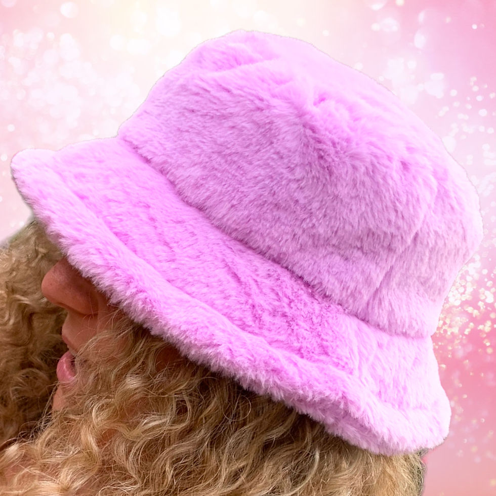 Thumbnail: Lilac Faux Fur Bucket Hat