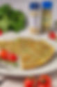OMELETE COM TALOS DE ESPINAFRE