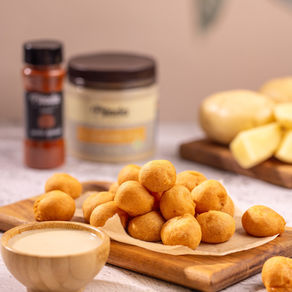 BOLINHAS DE BATATA COM ALHO