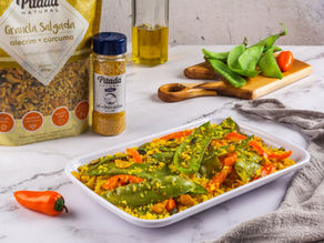 SALADA DE ERVILHA TORTA E CUSCUZ