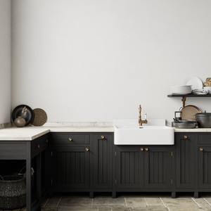 In-frame Painted Kitchen
