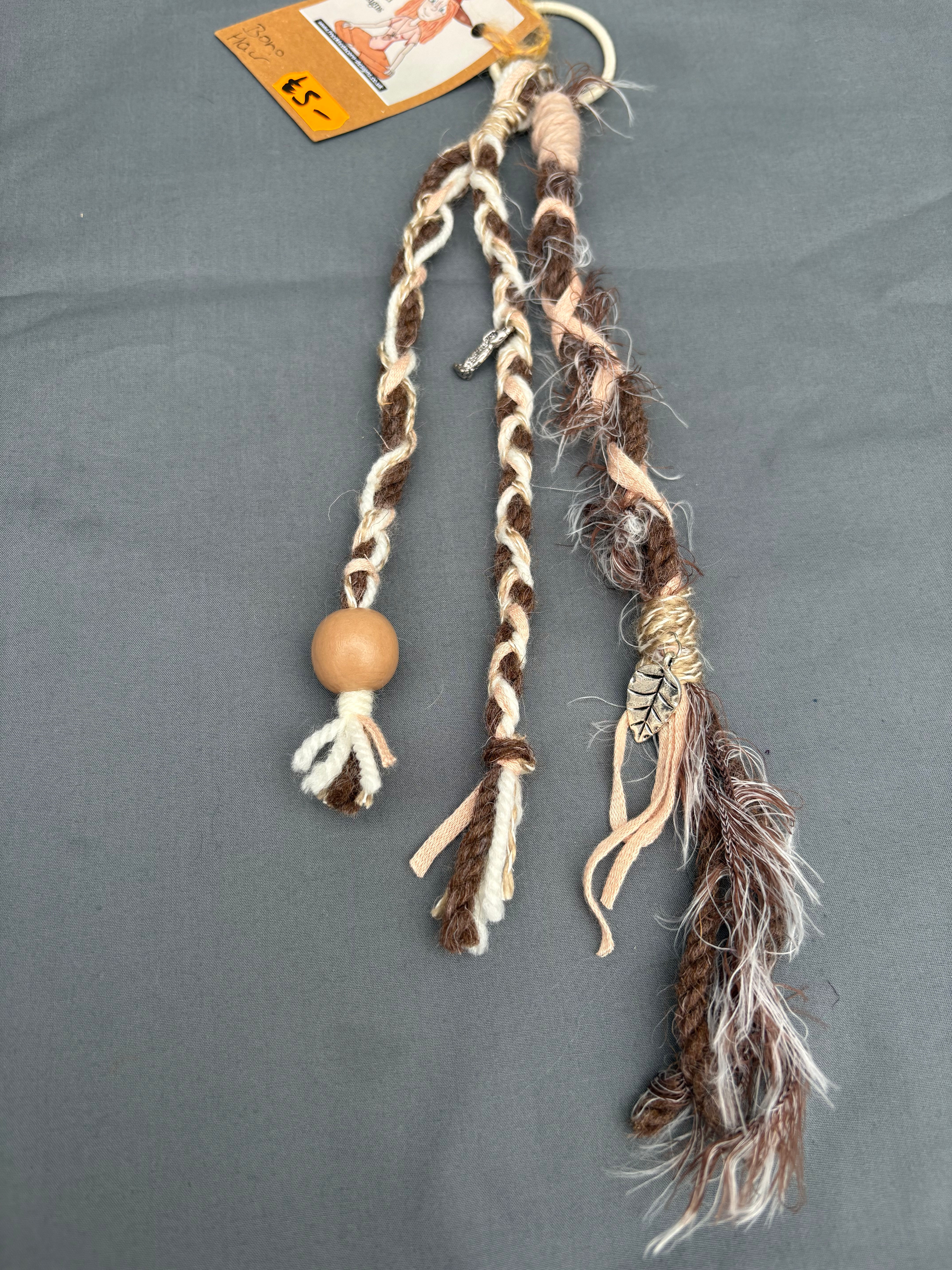 Tan wrapped hair band 
