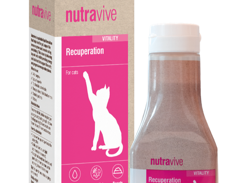 Nutravive, a liquid nutritional supplement for cats and dogs, from Nutravet.