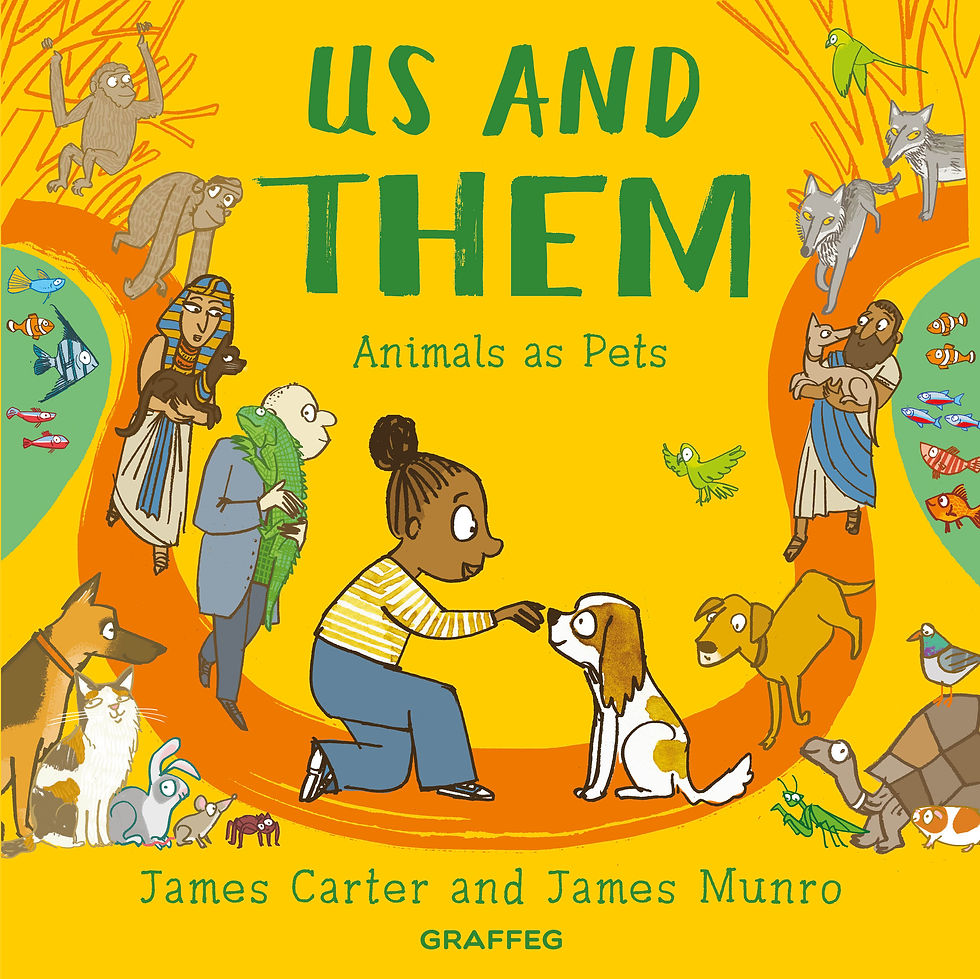 Front cover of a pictures poetry book by children's poet James Carter and illustrator James Munro. Published by Graffeg.