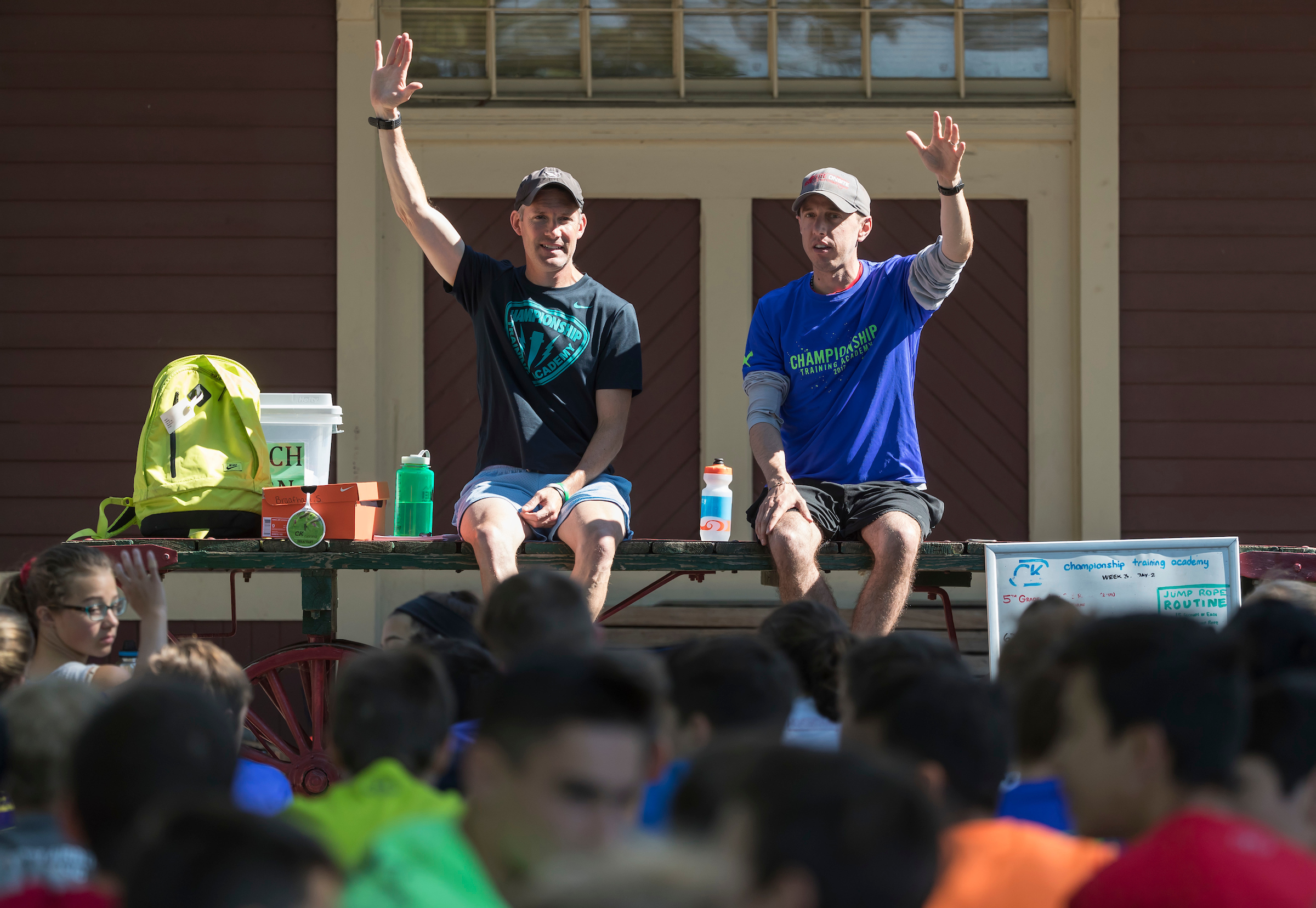 Alan Webb, the American record holder in the mile, came to CTA to inspire young runners
