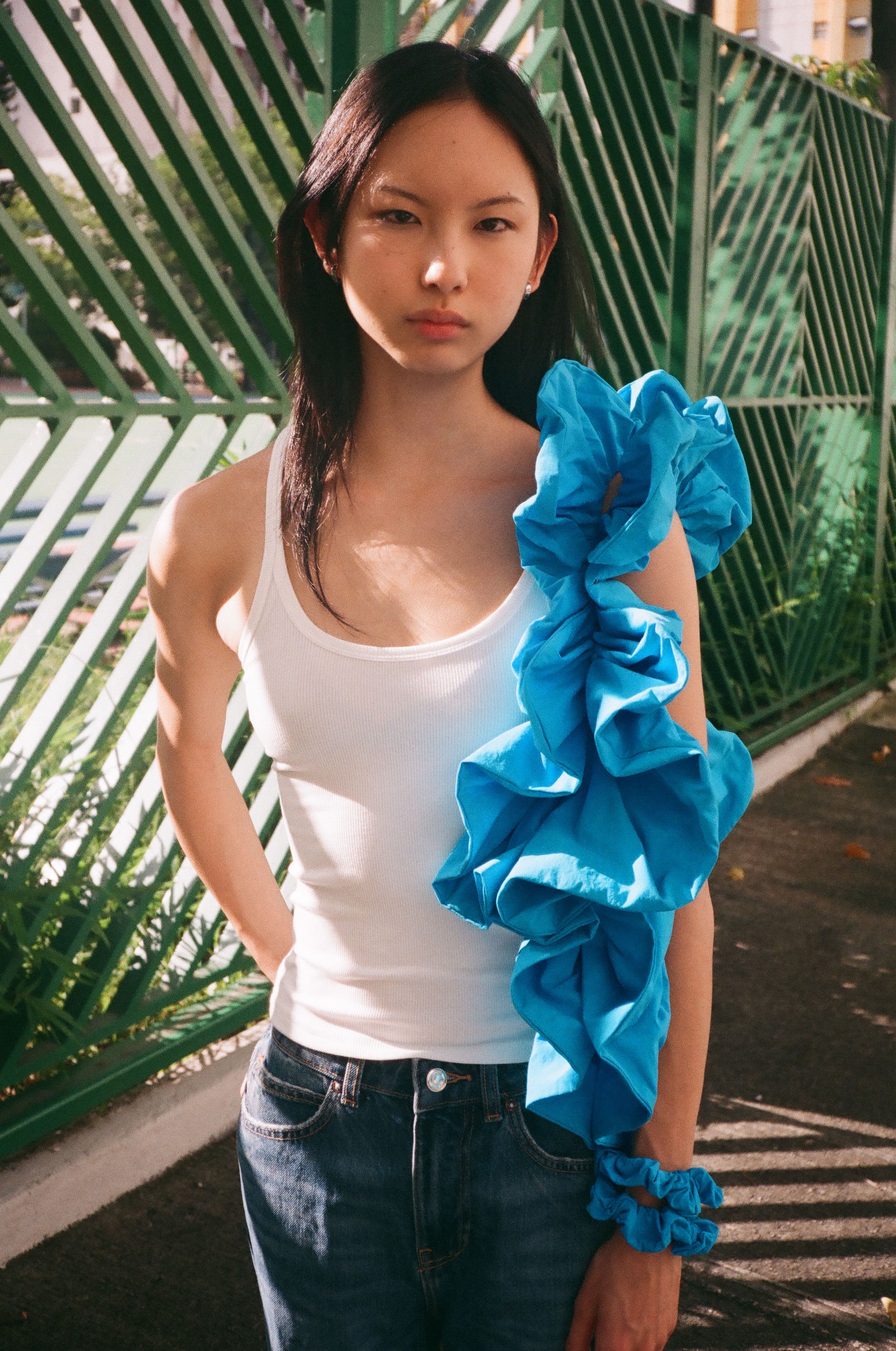 Monster Detachable Scrunchy Shoulder Bag