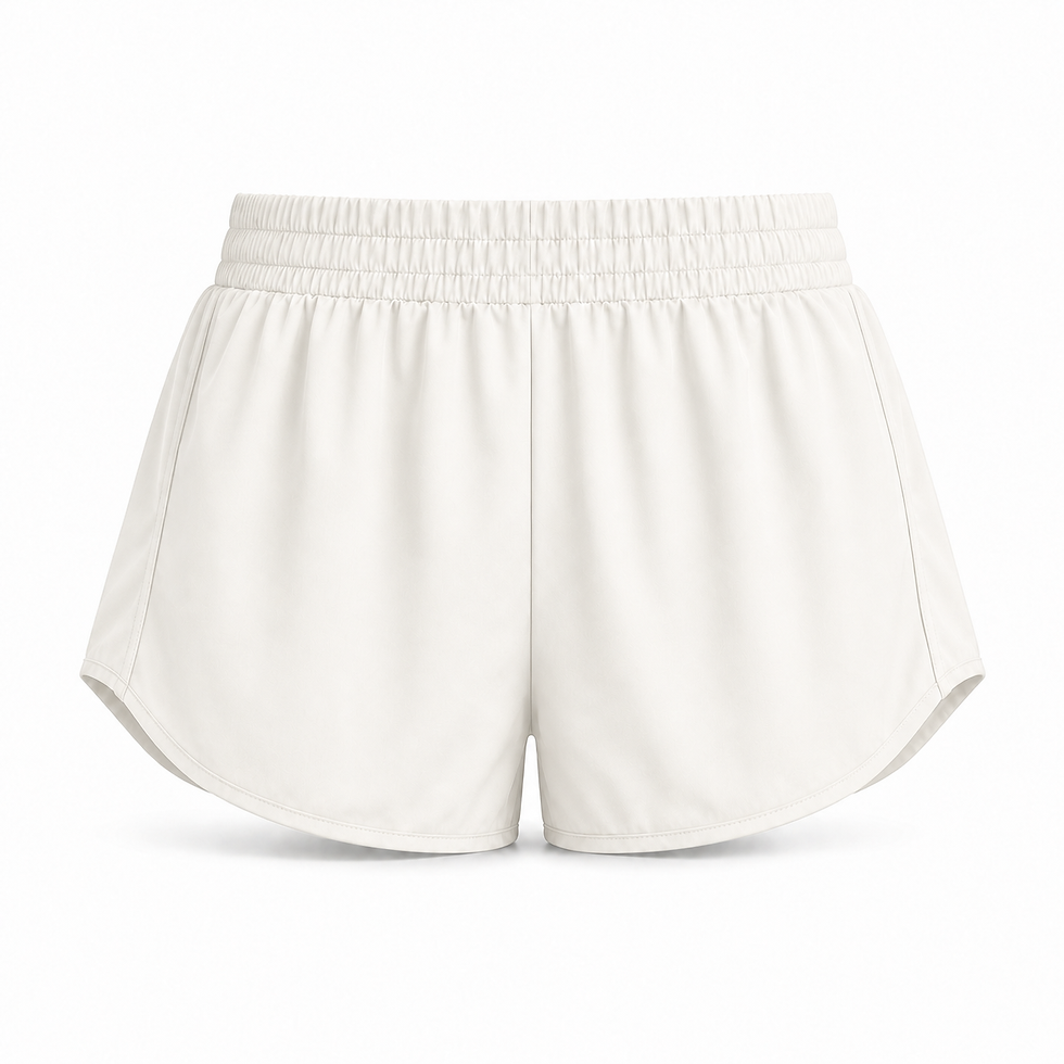 the base pace short in ivory front