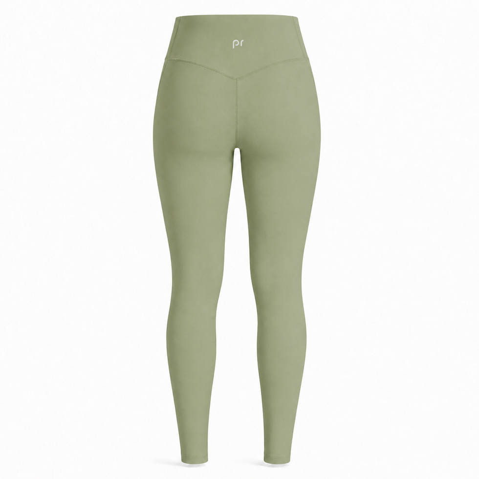 the base leggings in sage back