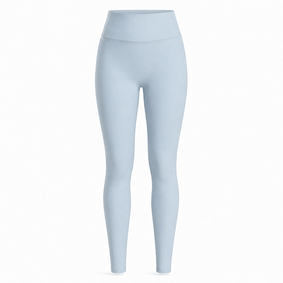 the base leggings in sky front